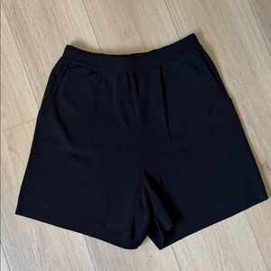 Legoe Heritage Knit Black Shorts for Women Maternity